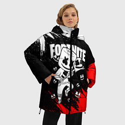 Куртка зимняя женская FORTNITE x MARSHMELLO, цвет: 3D-светло-серый — фото 2