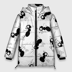 Куртка зимняя женская Муравьи, цвет: 3D-черный