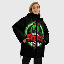 Куртка зимняя женская Brawl Stars Spike, цвет: 3D-светло-серый — фото 2