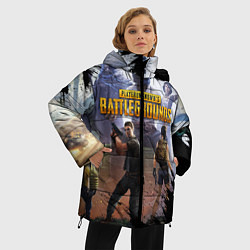 Куртка зимняя женская PUBG, цвет: 3D-черный — фото 2