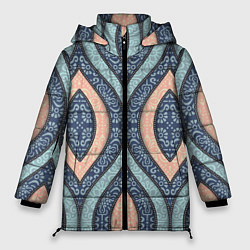 Куртка зимняя женская Восточный орнамент, цвет: 3D-черный