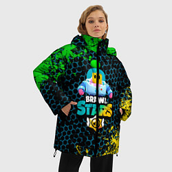 Куртка зимняя женская Sprout Brawl Stars, цвет: 3D-черный — фото 2