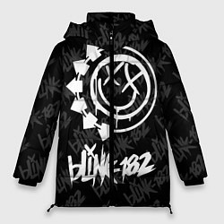 Куртка зимняя женская Blink-182 4, цвет: 3D-черный