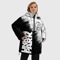 Куртка зимняя женская LINKIN PARK 3, цвет: 3D-светло-серый — фото 2