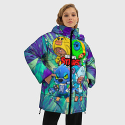 Куртка зимняя женская Brawl Stars Leon Quattro, цвет: 3D-черный — фото 2