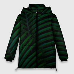 Женская зимняя куртка Пальмовые листья
