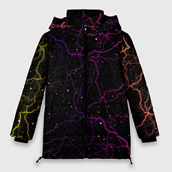Куртка зимняя женская Молнии, цвет: 3D-черный
