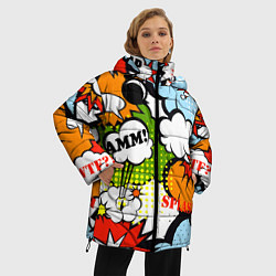 Куртка зимняя женская COMICS ART, цвет: 3D-красный — фото 2