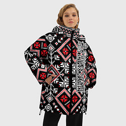 Куртка зимняя женская Лес мой храм, цвет: 3D-черный — фото 2