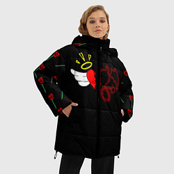 Куртка зимняя женская Добро и зло, Payton Moormeier, цвет: 3D-черный — фото 2