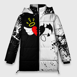 Куртка зимняя женская Добро и зло, Payton Moormeier, цвет: 3D-светло-серый