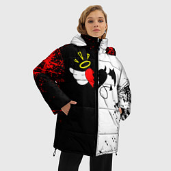 Куртка зимняя женская Payton Moormeier спина, цвет: 3D-светло-серый — фото 2