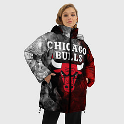 Куртка зимняя женская CHICAGO BULLS, цвет: 3D-черный — фото 2