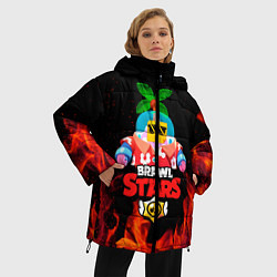 Куртка зимняя женская BRAWL STARS NEW SPROUT 6, цвет: 3D-черный — фото 2