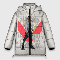 Куртка зимняя женская PHOENIX VALORANT, цвет: 3D-черный