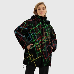 Куртка зимняя женская BACKGROUND NEON, цвет: 3D-черный — фото 2