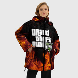 Куртка зимняя женская GTA 5, цвет: 3D-черный — фото 2