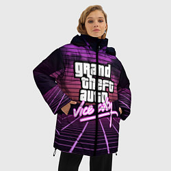 Куртка зимняя женская GTA VICE CITY, цвет: 3D-черный — фото 2