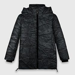 Куртка зимняя женская Черная Бумага, цвет: 3D-черный