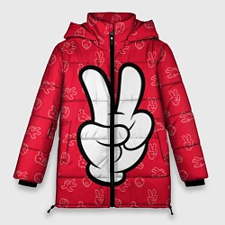 Куртка зимняя женская Cool Mickey, цвет: 3D-черный