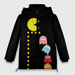 Куртка зимняя женская Pac-man, цвет: 3D-черный