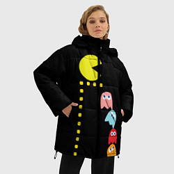 Куртка зимняя женская Pac-man, цвет: 3D-черный — фото 2
