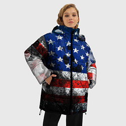 Куртка зимняя женская США, цвет: 3D-красный — фото 2