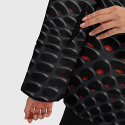 Куртка зимняя женская 3D ABSTRACT, цвет: 3D-черный — фото 2