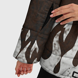Куртка зимняя женская Cs:go - Оксидное пламя, цвет: 3D-черный — фото 2
