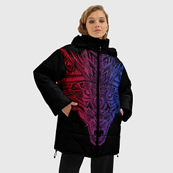 Куртка зимняя женская Wolf art, цвет: 3D-черный — фото 2