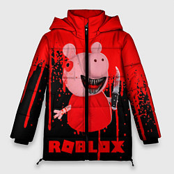 Куртка зимняя женская Roblox Piggy, цвет: 3D-черный