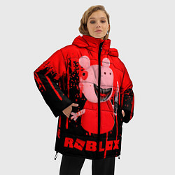 Куртка зимняя женская Roblox Piggy, цвет: 3D-черный — фото 2