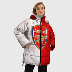 Куртка зимняя женская FC Arsenal 3D, цвет: 3D-черный — фото 2