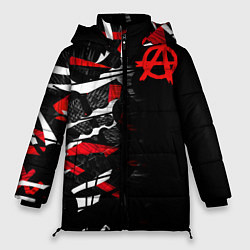Куртка зимняя женская Анархия, цвет: 3D-черный