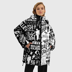 Куртка зимняя женская BILLIE EILISH БИЛЛИ АЙЛИШ, цвет: 3D-черный — фото 2