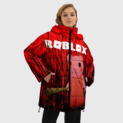Куртка зимняя женская Roblox Piggy, цвет: 3D-красный — фото 2