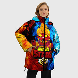 Куртка зимняя женская BRAWL STARS EVIL GENE ДЖИН, цвет: 3D-черный — фото 2