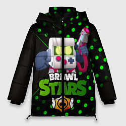 Куртка зимняя женская Virus 8 bit brawl stars 8 бит, цвет: 3D-черный