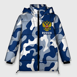 Куртка зимняя женская RUSSIA РОССИЯ, цвет: 3D-черный