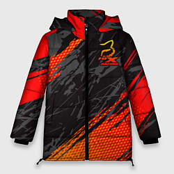 Куртка зимняя женская Форма для мотокросса FOX, цвет: 3D-черный