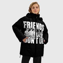 Куртка зимняя женская Friends Dont Lie, цвет: 3D-черный — фото 2