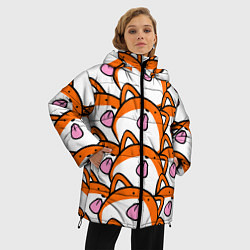 Куртка зимняя женская ЛИСИЧКИ, цвет: 3D-черный — фото 2