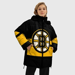 Куртка зимняя женская BOSTON BRUINS NHL, цвет: 3D-светло-серый — фото 2