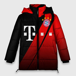 Куртка зимняя женская FC Bayern Munchen Форма, цвет: 3D-красный