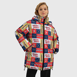 Куртка зимняя женская Паттерн Чудо-женщина, цвет: 3D-красный — фото 2