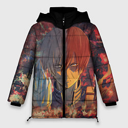 Куртка зимняя женская Шото Тодороки, цвет: 3D-светло-серый