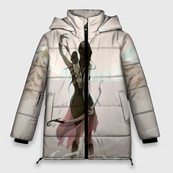 Куртка зимняя женская Эльф захватывает стрелу, цвет: 3D-черный