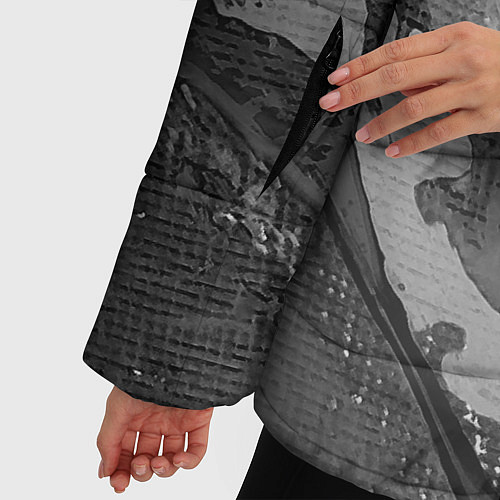 Женская зимняя куртка AUDI АУДИ / 3D-Светло-серый – фото 5