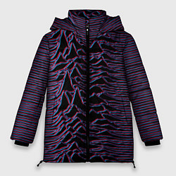 Куртка зимняя женская Joy Division Glitch, цвет: 3D-черный