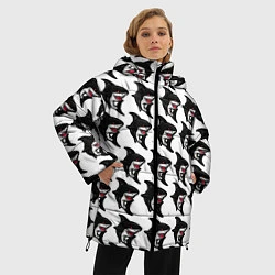 Куртка зимняя женская Акула, цвет: 3D-черный — фото 2